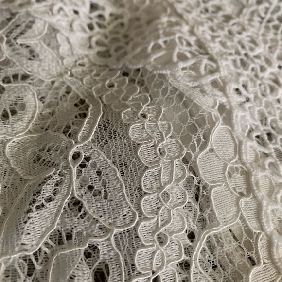 {Zara} NWOT White Lace Top - Picture 4 of 7